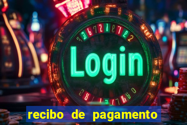 recibo de pagamento word editável