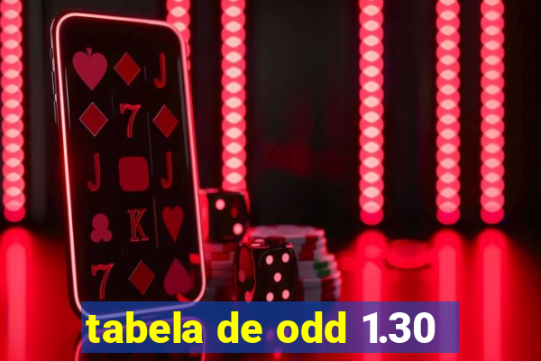 tabela de odd 1.30