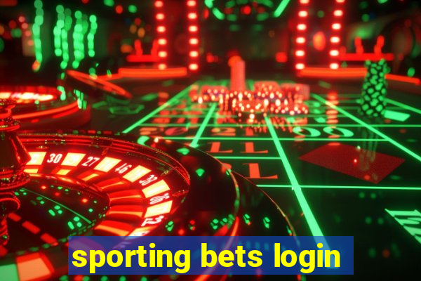 sporting bets login