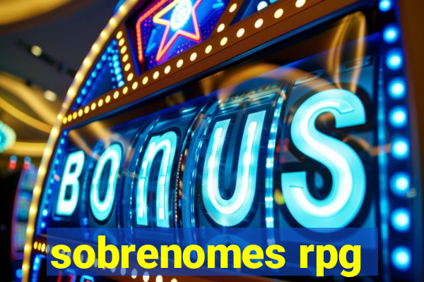 sobrenomes rpg