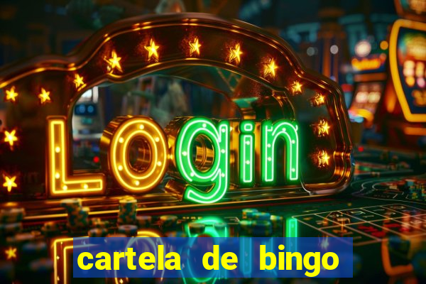 cartela de bingo cha de panela