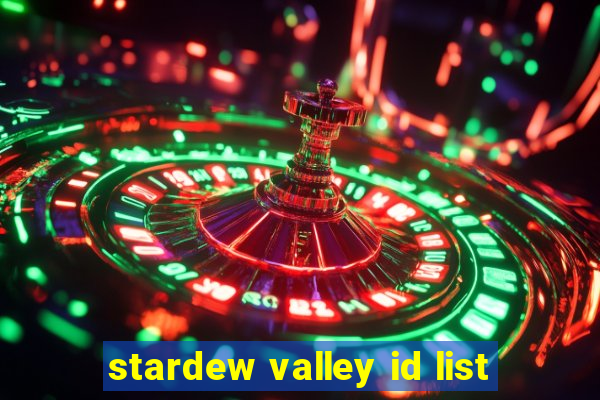 stardew valley id list